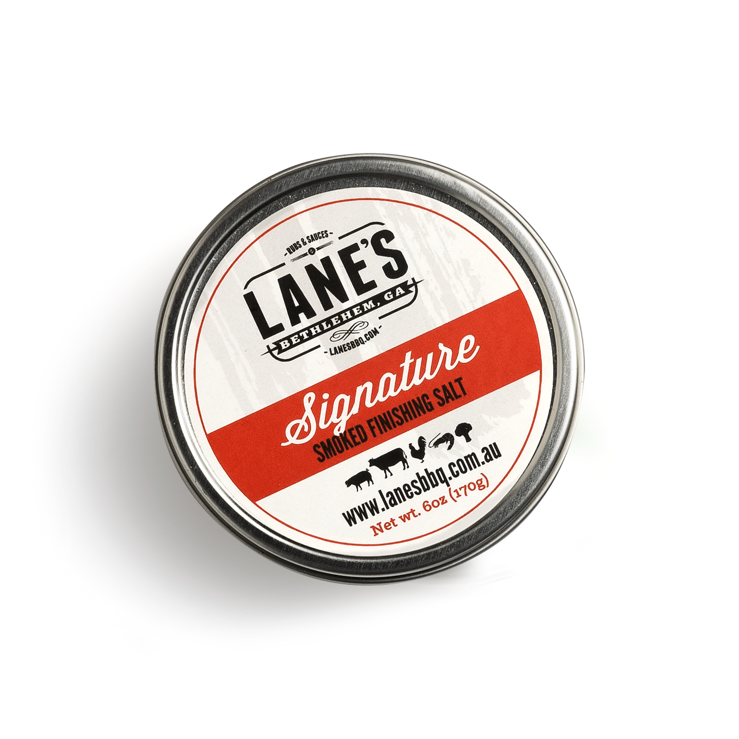 Lane's BBQ Signature Smoked Finishing Salt 170g 6oz CHEF SUPPLY CO