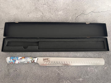 CHEF SUPPLY CO 3 Layer VG-10 Damascus 30 cm Slicing & Carving Knife - Inked MK2 Series - Open Box Special