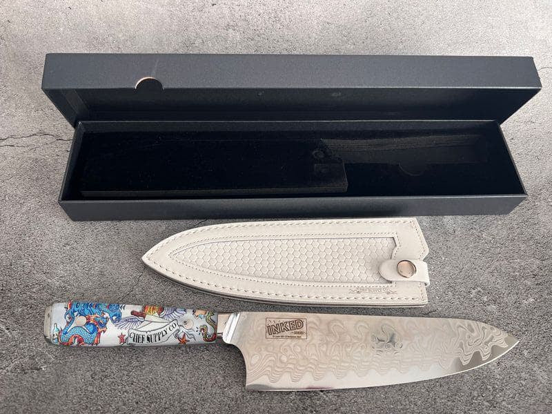 CHEF SUPPLY CO 45 Layer Damascus 20 cm Chef Knife - Open Box Special