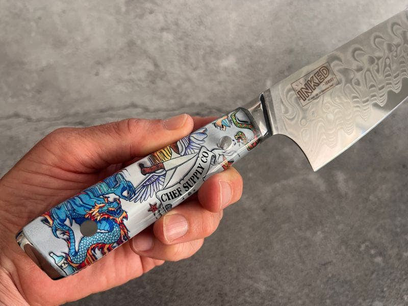 CHEF SUPPLY CO 45 Layer Damascus 20 cm Chef Knife - Open Box Special