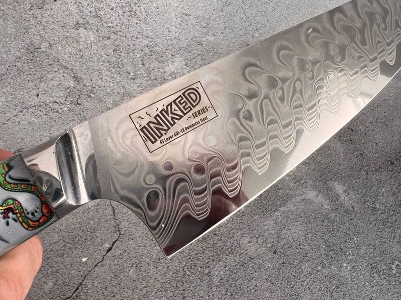 CHEF SUPPLY CO 45 Layer Damascus 20 cm Chef Knife - Open Box Special