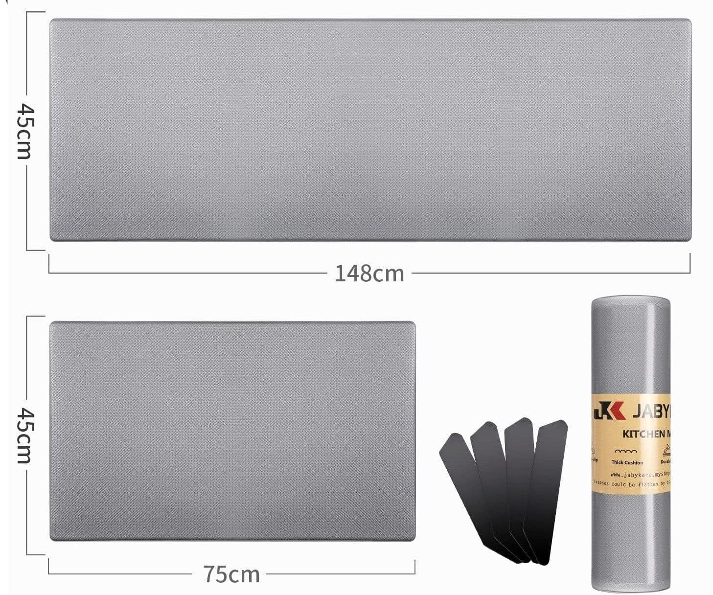 Chef Supply Co BBQ Fire Starter Non Slip Floor Mats Set