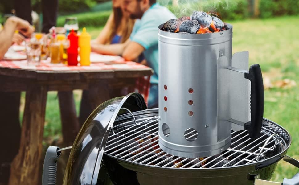 Chef Supply Co BBQ Fire Starter Rapidfire Barbecue Chimney