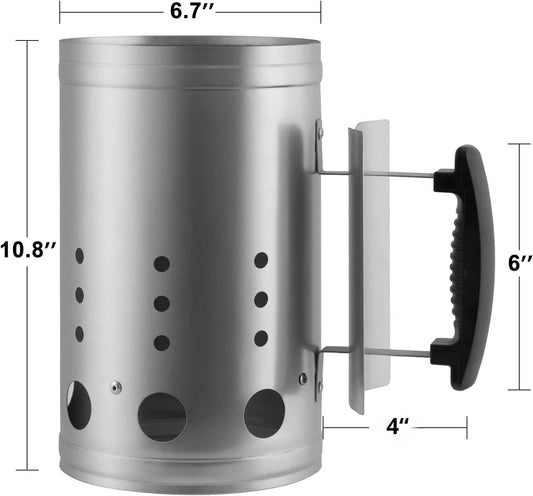 Chef Supply Co BBQ Fire Starter Rapidfire Barbecue Chimney