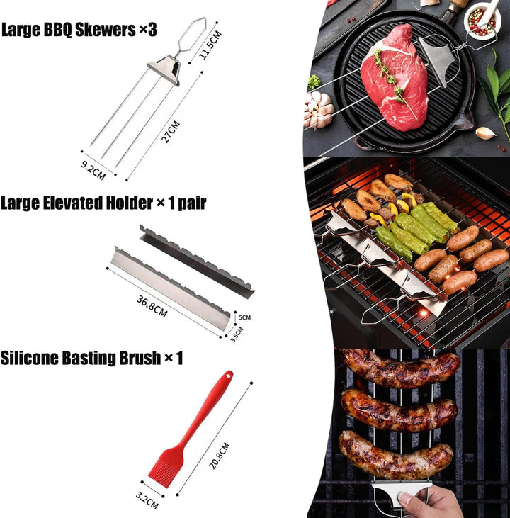 Chef Supply Co BBQ Grill Handle Tool Barbecue Grilling Tools