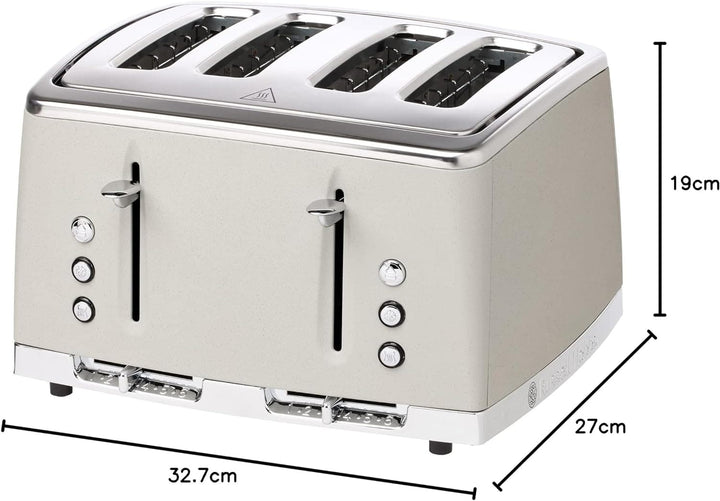 Chef Supply Co Bread Toaster Stone Textured 4 Slice Toaster