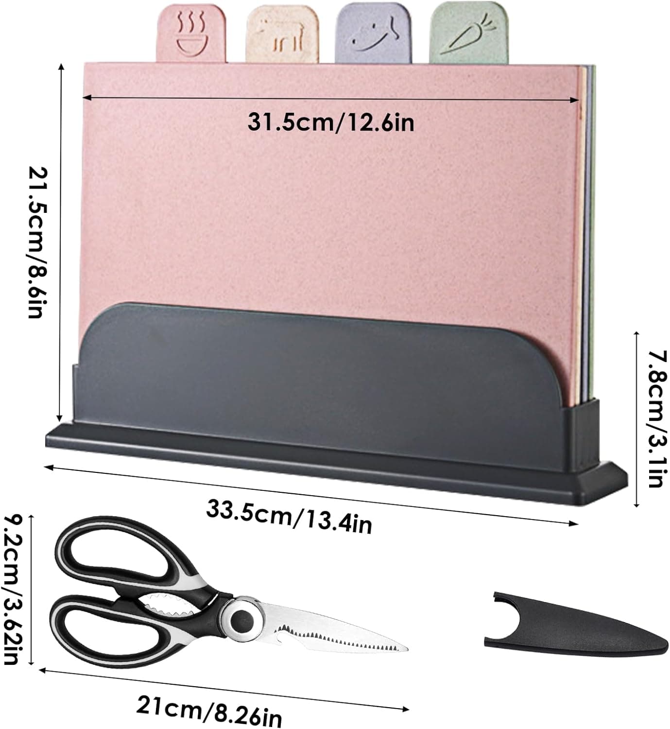 Chef Supply Co Chopping Boards Chopping Boards Set 4Pcs