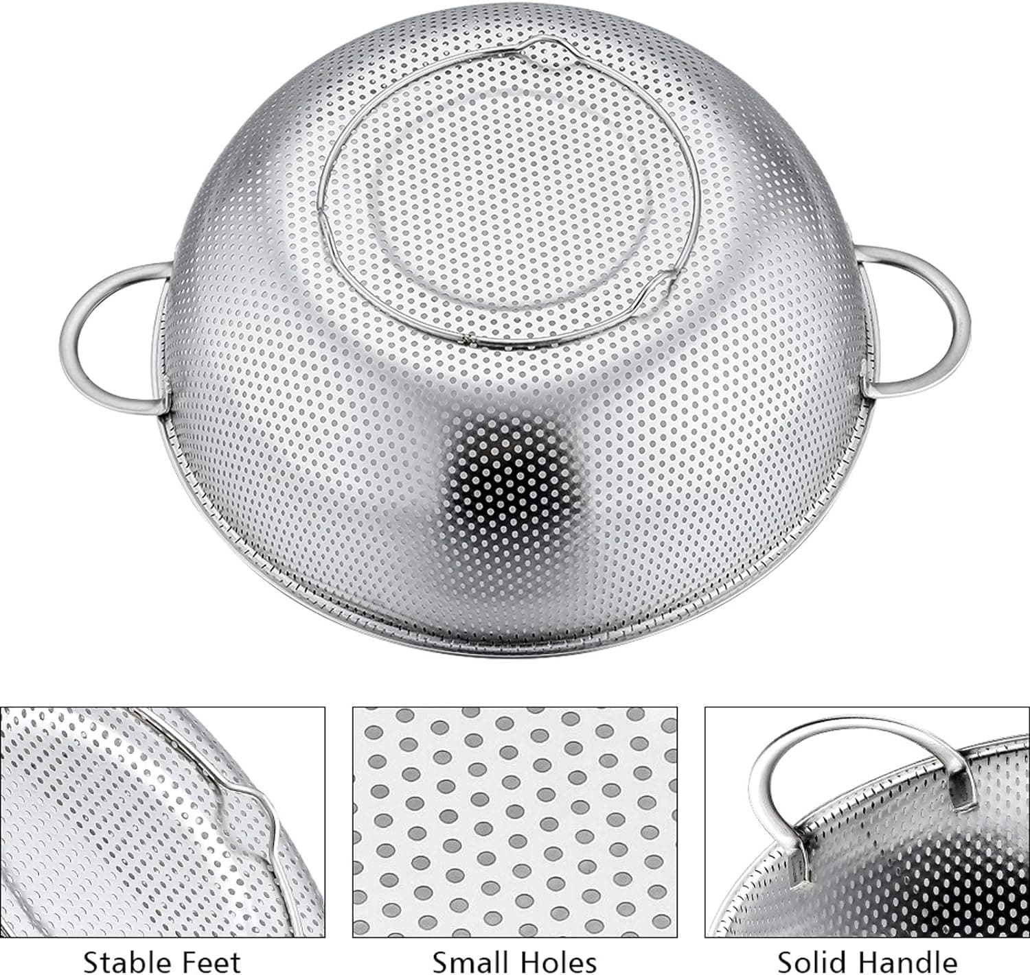 Chef Supply Co Colander Micro-Perforated Colanders 3Pcs