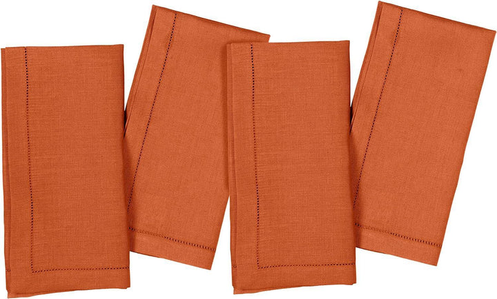 Chef Supply Co Cotton Napkins Rust Cloth Dinner Napkins Set of 4 20 X 20 In"