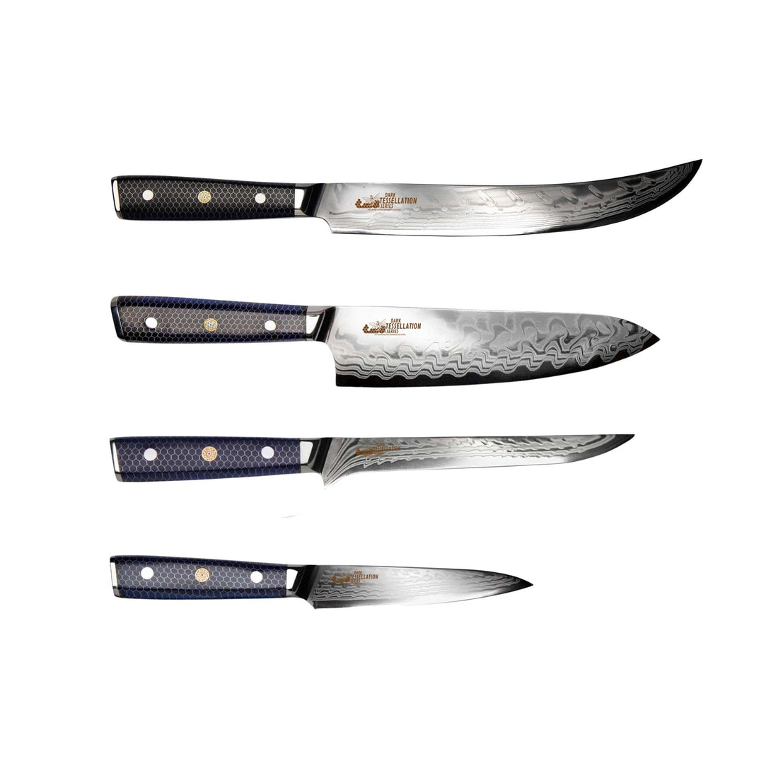 CHEF SUPPLY CO Dark Tessellation BBQ Essential - 4 Piece Set