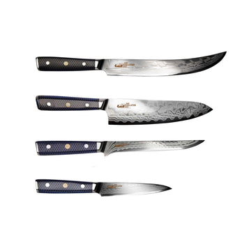 CHEF SUPPLY CO Dark Tessellation BBQ Essential - 4 Piece Set