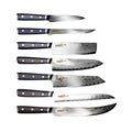 CHEF SUPPLY CO Dark Tessellation Culinary Masterpiece - 7-Piece Knife Set