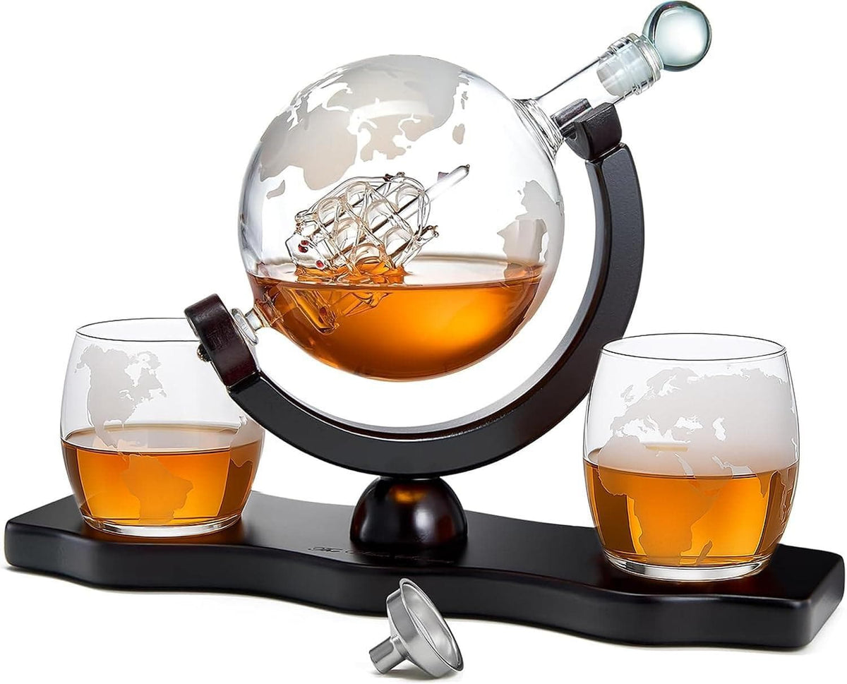 Chef Supply Co Decanter Globe Whiskey Decanter Globe 850ml