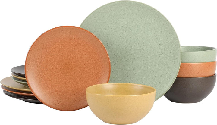 Chef Supply Co Dinnerware Capetown Assorted Color Dinnerware Set 12Pcs