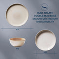 Chef Supply Co Dinnerware Handcrafted Artisanal Dinnerware Set 16Pcs