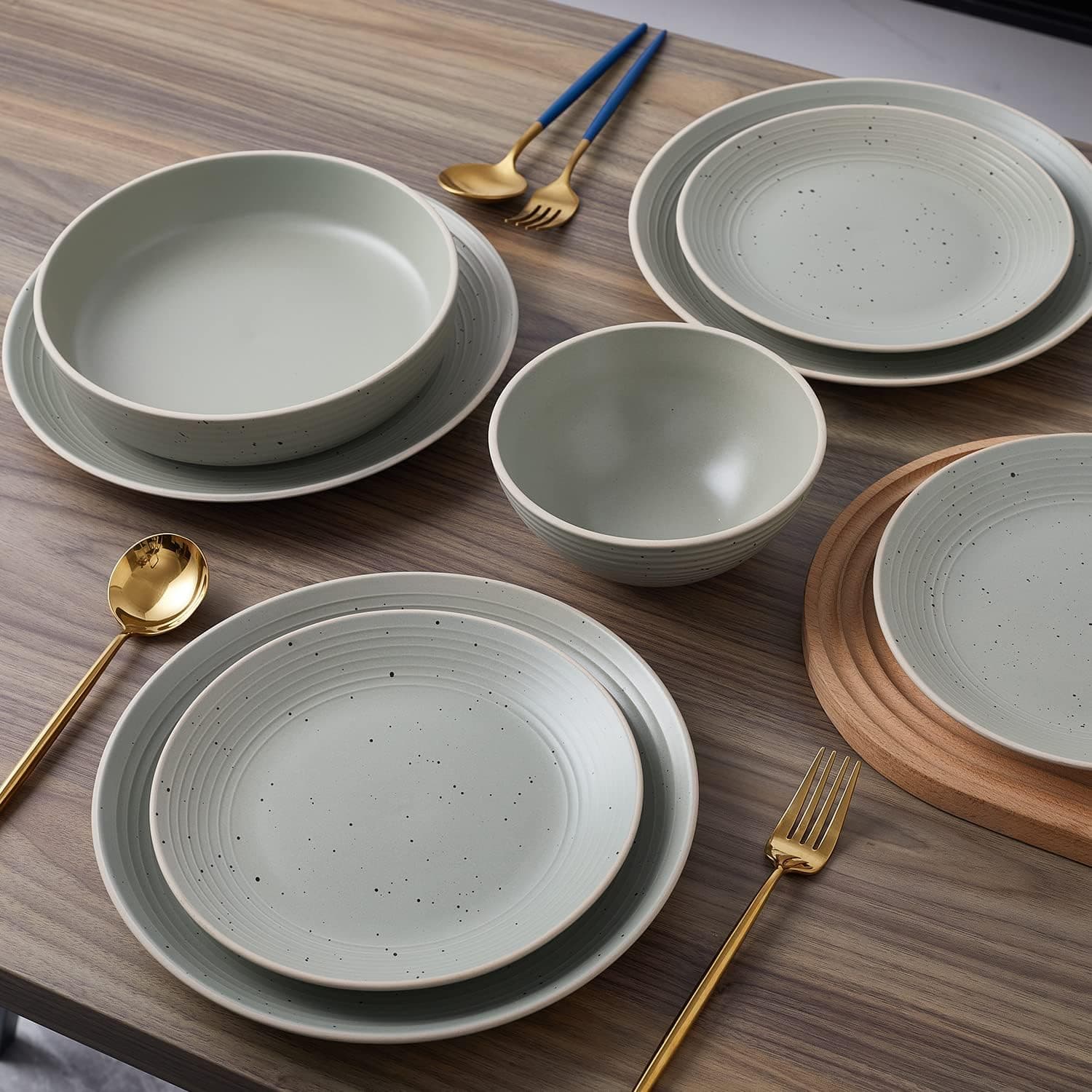 Chef Supply Co Dinnerware Lauren Stoneware Dinnerware Set 16Pcs
