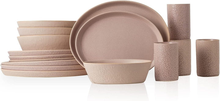 Chef Supply Co Dinnerware Nude Stoneware Dinnerware Set 16Pcs