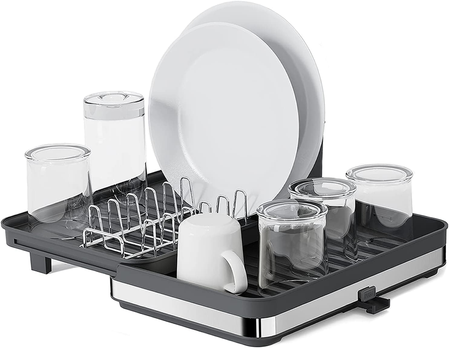 Chef Supply Co Dish Rack Large Capacity Dish Rack (11.8"-20.5")