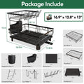 Chef Supply Co Dish Rack Over-Sink Dish Drying Rack – Large Adjustable