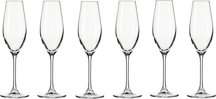 Chef Supply Co Drinking Glassware Champagne Flute 210ML 6Pcs