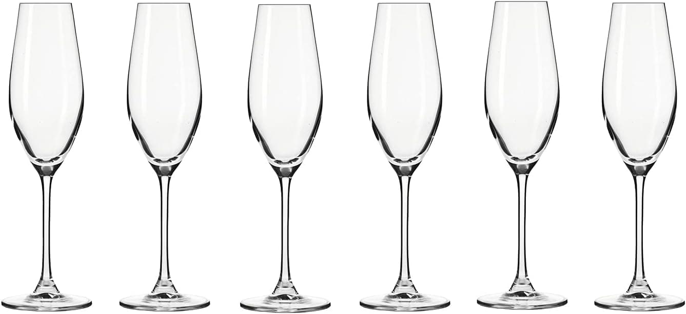 Chef Supply Co Drinking Glassware Champagne Flute 210ML 6Pcs