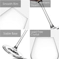 Chef Supply Co Drinking Glassware Red Wine Glasses Set of 4