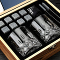 Chef Supply Co Drinking Glassware Two Premium Whisky Glasses & Eight Cold Stones Set