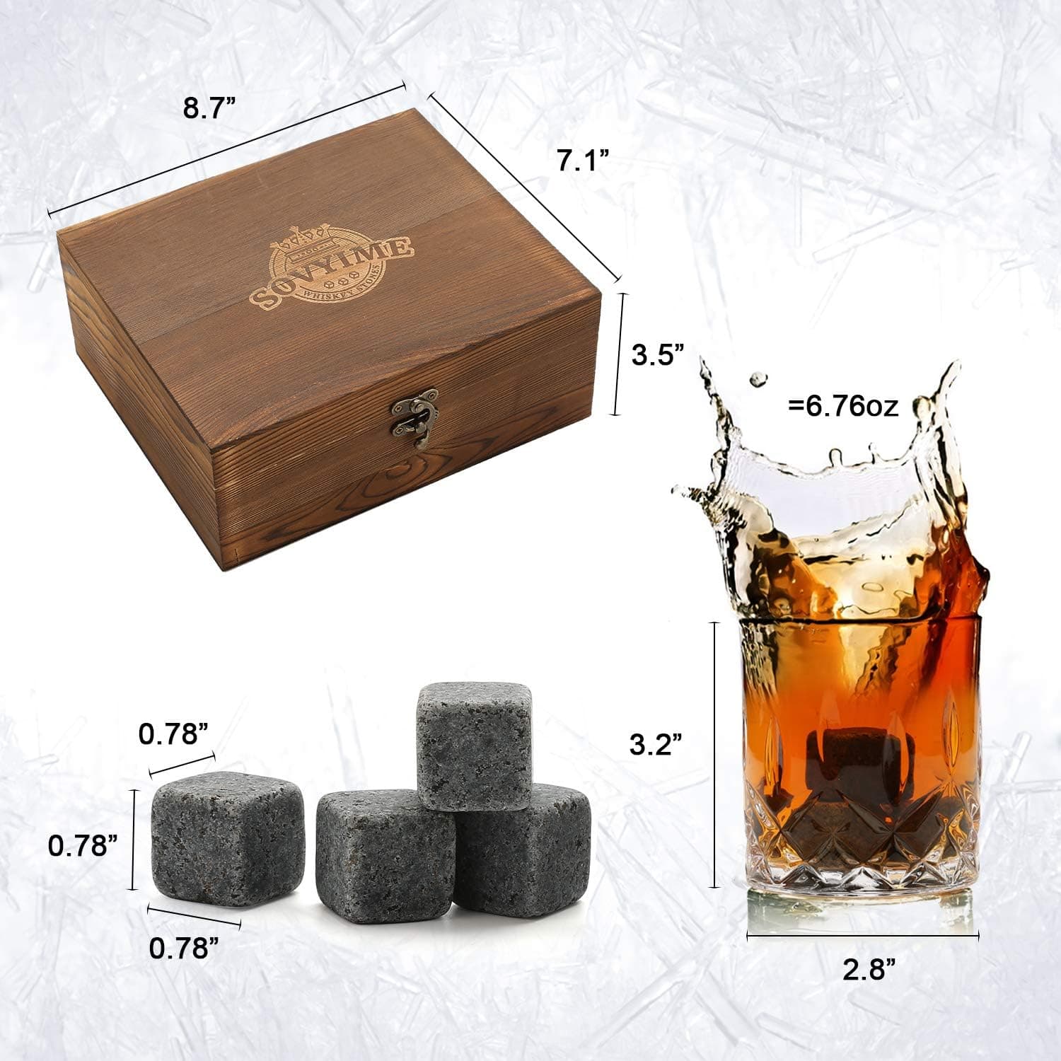 Chef Supply Co Drinking Glassware Whisky Stones Glasses Set