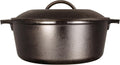 Chef Supply Co Dutch Oven Cast Iron Dutch Oven with Handle Holders 5Qt
