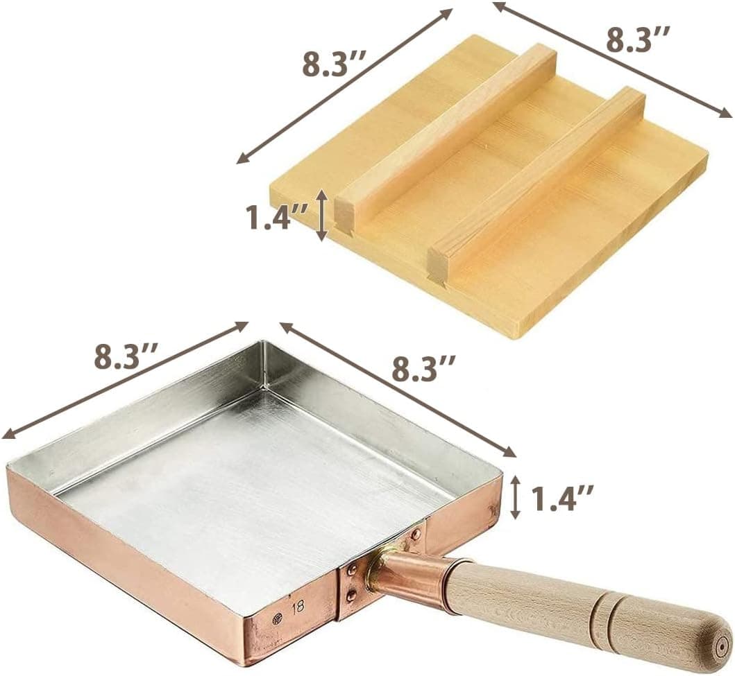 Chef Supply Co Egg Pan Omelets Copper Pan 8.3In"