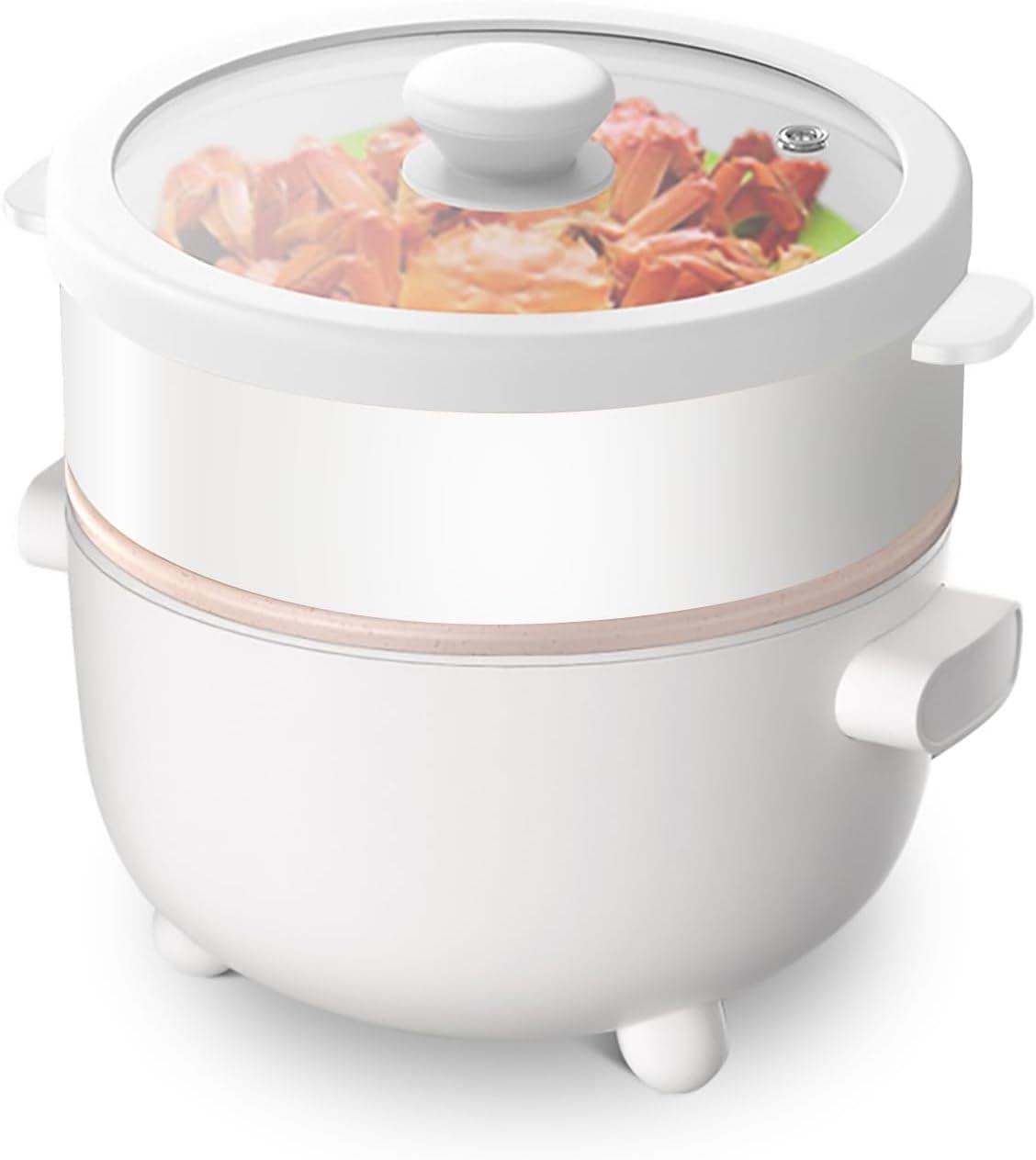 Chef Supply Co Electric Hot Pot Electric Hot Pot with Steamer 2L