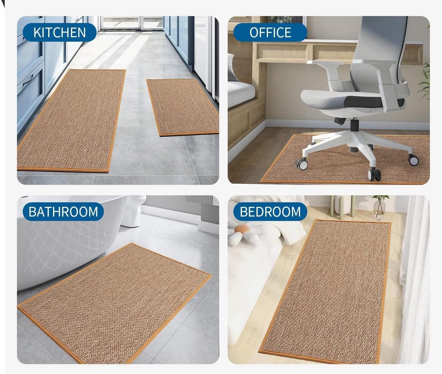 Chef Supply Co Floor Mats Set Kitchen Floor Mat 2Pcs