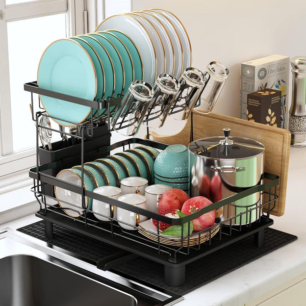 Chef Supply Co Fry Pan 2-Tier Dish Drying Rack