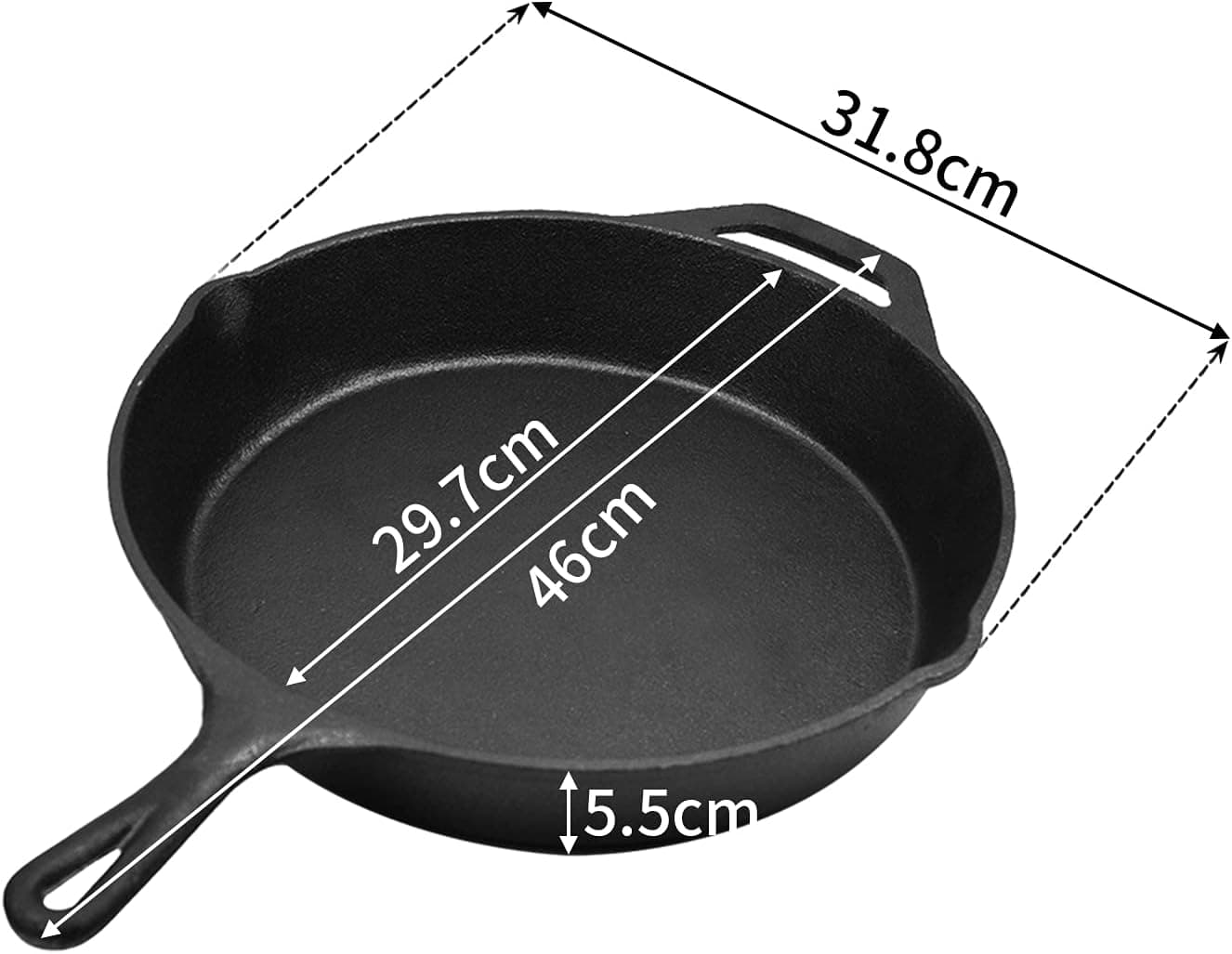 Chef Supply Co Frying Pan Copy of Lodge Cast Iron Square Skillet 26cm