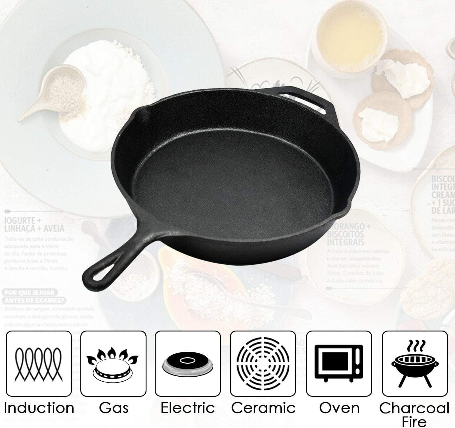 Chef Supply Co Frying Pan Copy of Lodge Cast Iron Square Skillet 26cm