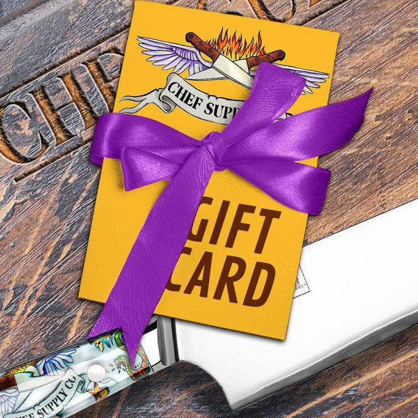 CHEF SUPPLY CO gift card Chef Supply Co gift card - Choose how much you want to give. On sale! Use the code save20card