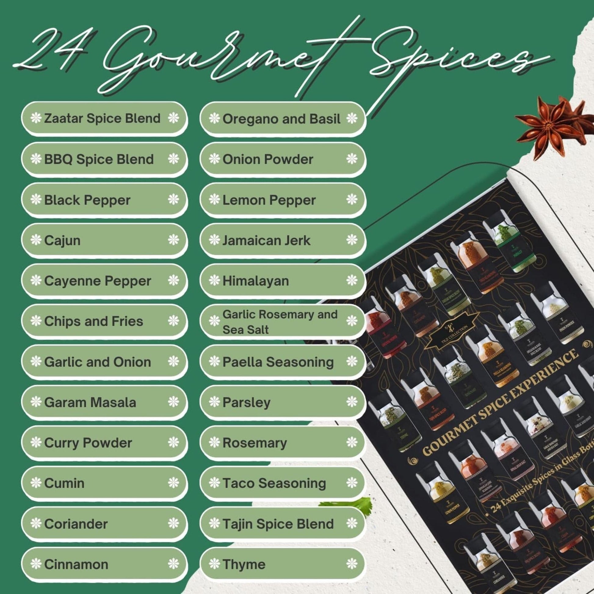 Chef Supply Co Grilling Spices Sst Spice Gift Set – 24 Gourmet Spices