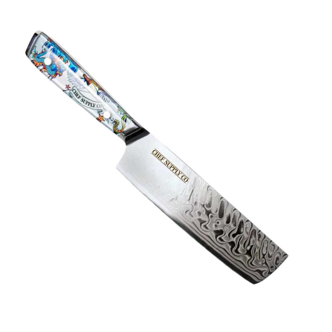 CHEF SUPPLY CO Inked Series 18 cm - 7 inch Nakiri Vegetable Knife