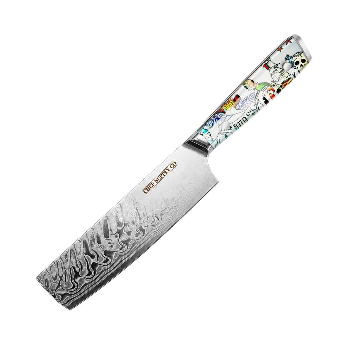 CHEF SUPPLY CO Inked Series 18cm / 7” Nakiri Vegetable Knife