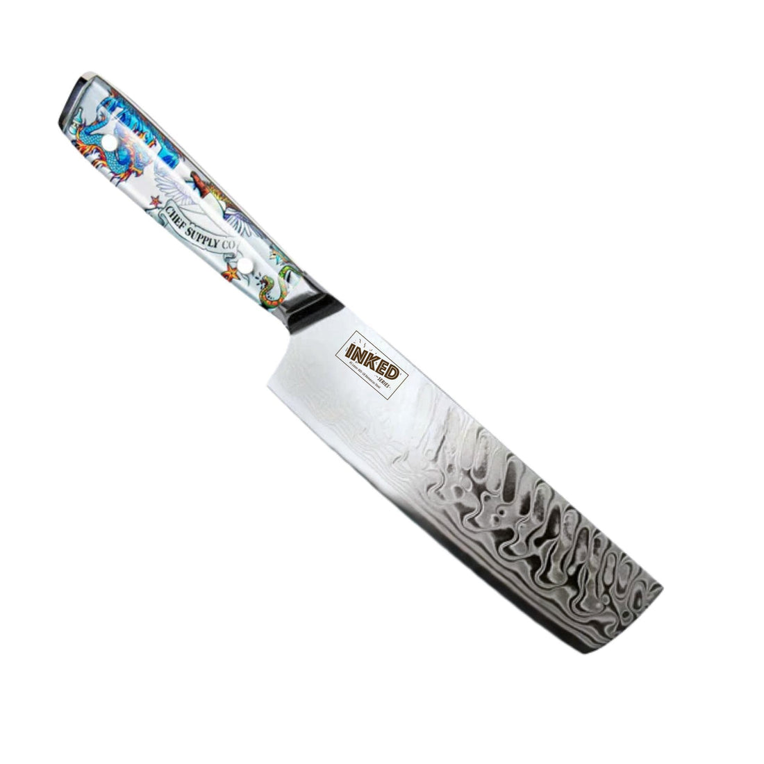 CHEF SUPPLY CO Inked Series 18cm / 7” Nakiri Vegetable Knife