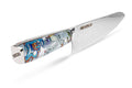 Chef Supply Co INKED SERIES 21CM CHEF KNIFE WITH WHITE LEATHER SHEATH