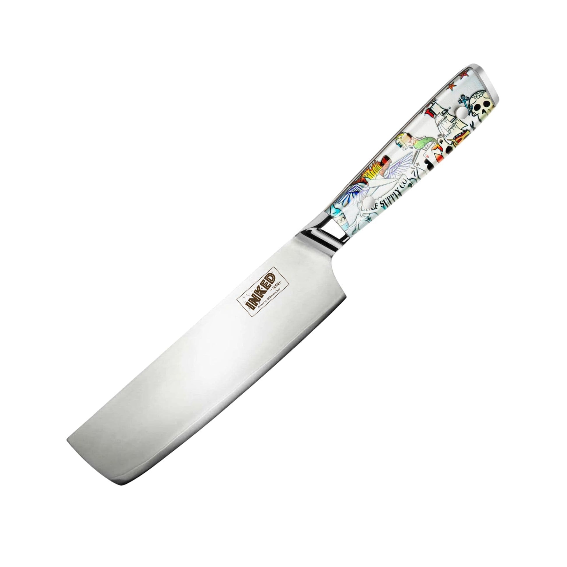 CHEF SUPPLY CO Inked Series MK2 17.5 cm – 7 Inch Nakiri Vegetable Knife