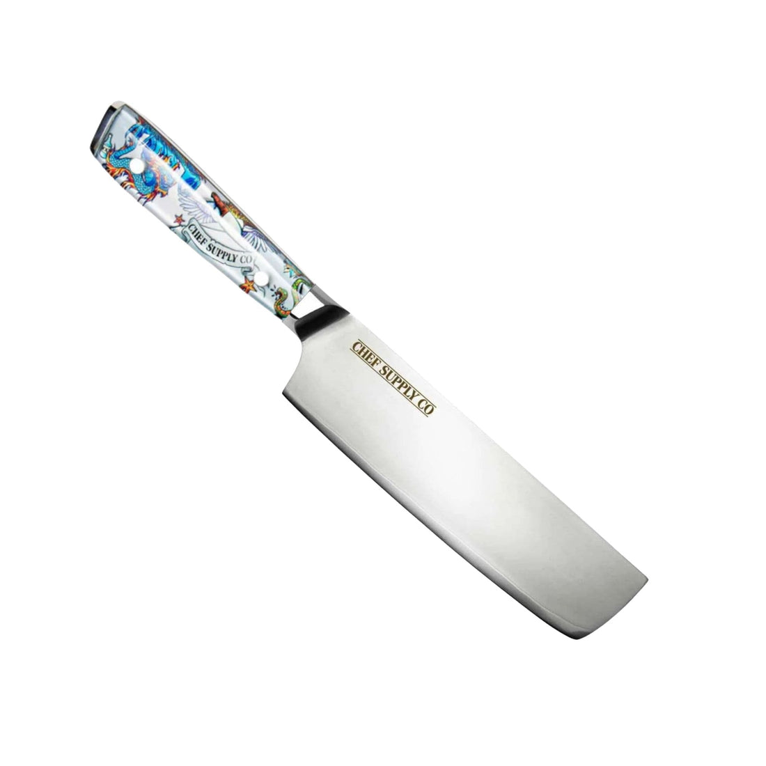 CHEF SUPPLY CO Inked Series MK2 17.5 cm – 7 Inch Nakiri Vegetable Knife