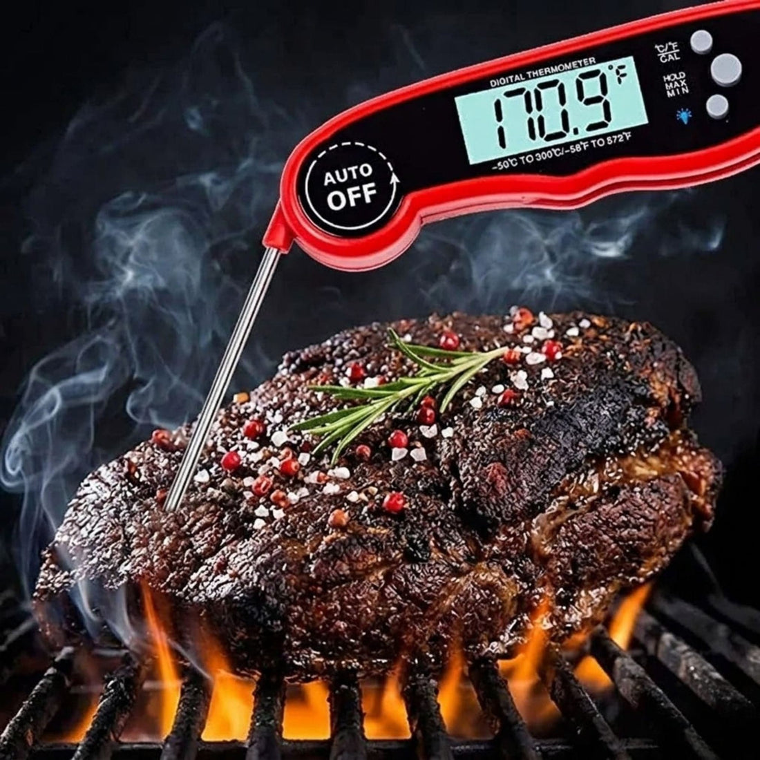 CHEF SUPPLY CO Instant Read Foldable Digital Meat Thermometer