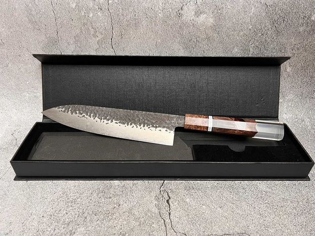 CHEF SUPPLY CO KING BROWN SERIES 20CM - 8 INCH DAMASCUS CHEF KNIFE - OPEN BOX SPECIAL