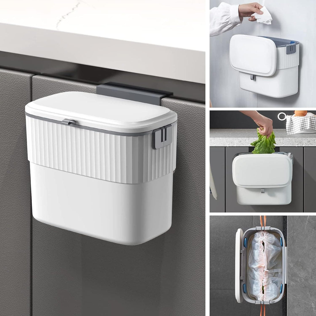 Chef Supply Co Kitchen Bin Kitchen Compost Bin with Lid 7L