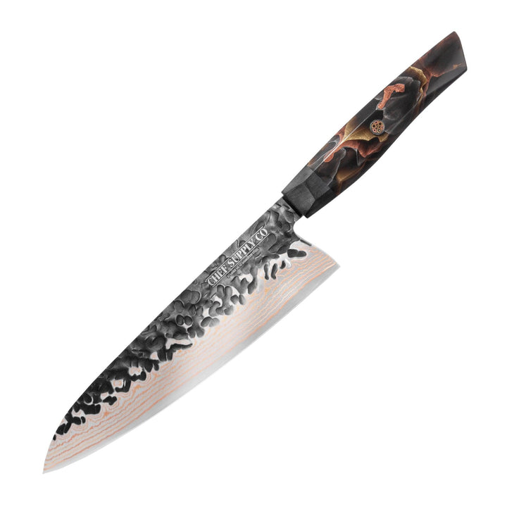 CHEF SUPPLY CO Kitchen Knives Copper Damascus Chef Knife