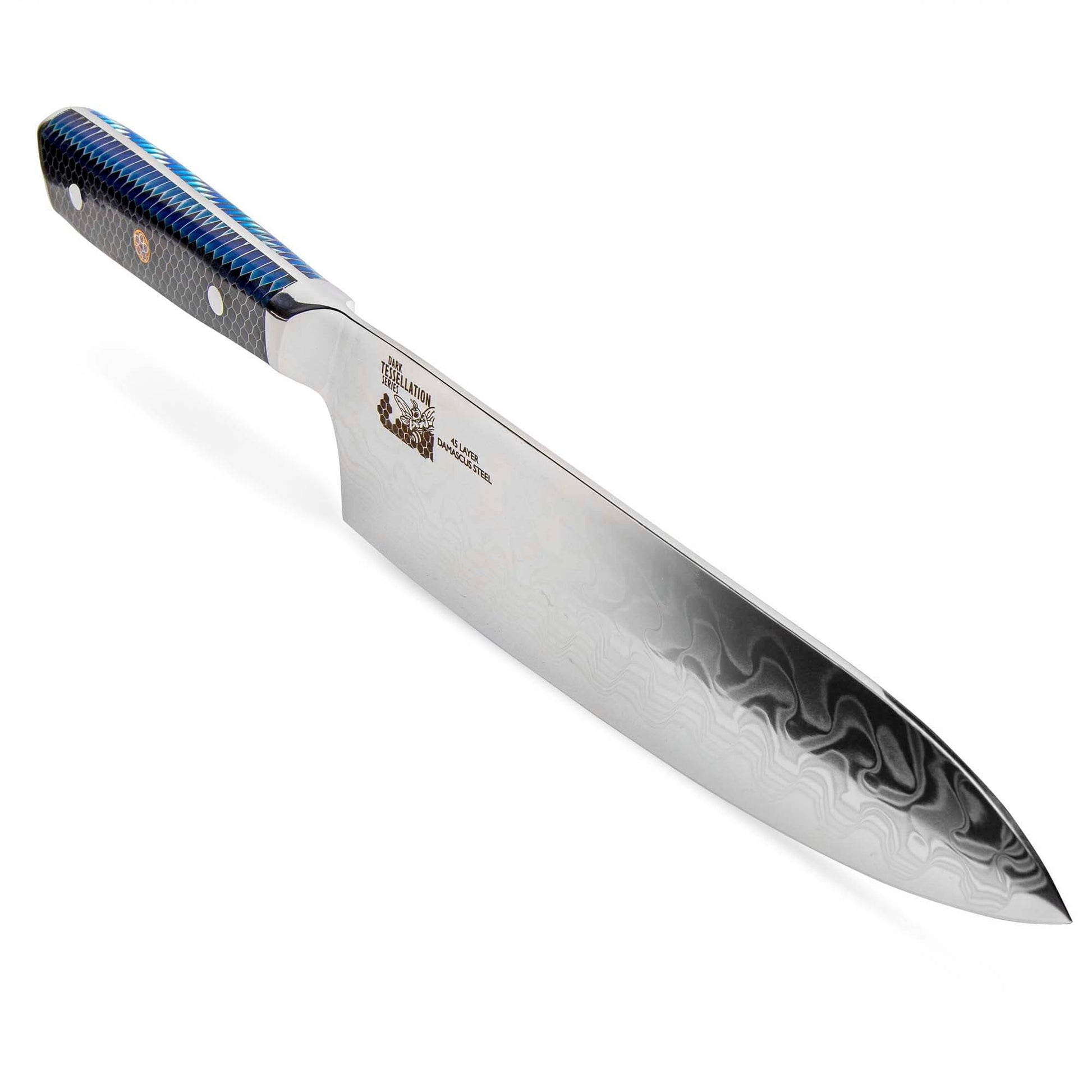 CHEF SUPPLY CO Kitchen Knives DARK TESSELLATION SERIES 21 CM - 8.25 INCH DAMASCUS CHEF KNIFE