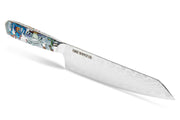 CHEF SUPPLY CO Kitchen Knives INKED SERIES 21CM KIRITSUKE KNIFE WITH WHITE LEATHER SHEATH