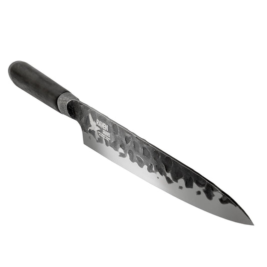 CHEF SUPPLY CO Kitchen Knives Raven Chef Knife - 20cm - 8” - German Stainless Steel with Wooden Sheath